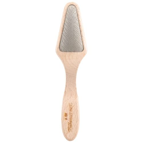 מברשת טיפוח לכלב — Chris Christensen Mark V Triangle Slicker Brush for Dogs, 12mm Pins, Groom Like 