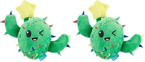 צעצוע פלאש לכלב — Barkbox Consuela The Christmas Cactus Dog Toy – Plush Rip & Reveal Holiday Toy w