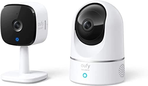 מצלמת מעקב לכלב — eufy Security Indoor Cam C120 & P24, 2K, Indoor Security Camera, Wi-Fi Plug-in C