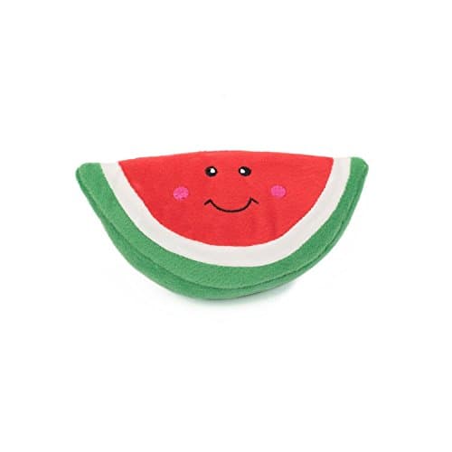 צעצוע פלאש לכלב — ZippyPaws - NomNomz Plush Squeaker Dog Toy For The Foodie Pup - Watermelon