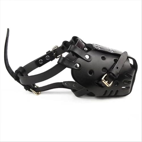 מחסום פה לכלב — Dog Muzzle Leather pet Dog Basket Muzzle for German Shepherd and Rottweiler to P