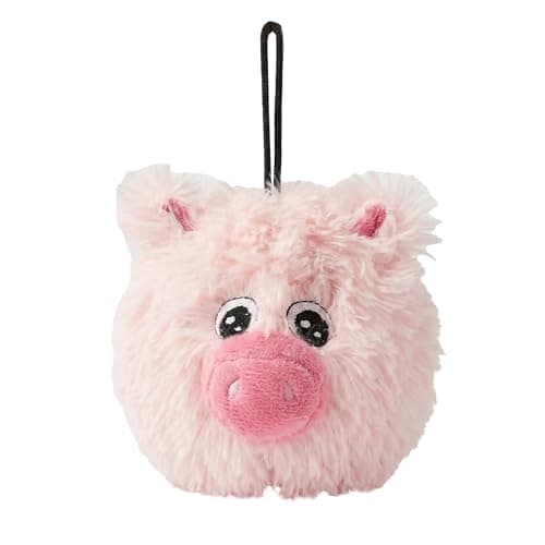 צעצוע פלאש לכלב — Pet Lou 4 Inch Squeaky Pig Dog Plush Toy, Stuffing-Free Soft Plush, Durable Boun