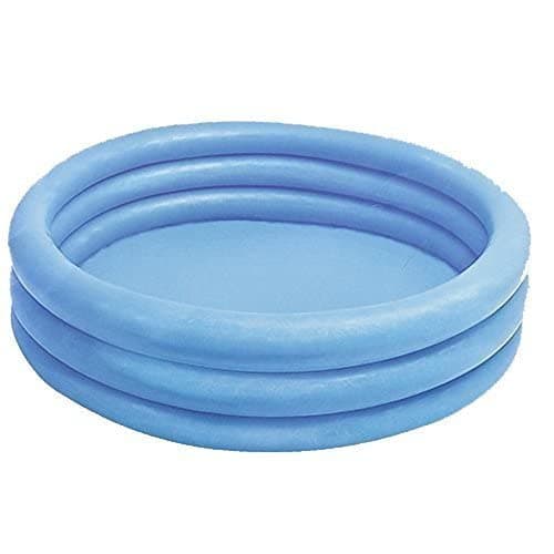 בריכה לכלב — INTEX 59416EP Crystal Blue Inflatable Kiddie Swimming Pool, 45in x 10in