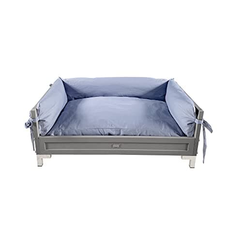 מיטה לכלב גדול — New Age Pet ECOFLEX Manhattan Raised Dog Bed, Moisture Resistant Frame with Stai