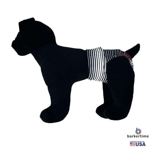 חיתול לכלב — Swim Diapers for Hydrotherapy Dogs - Made in USA - Black Stripes Waterproof Swim