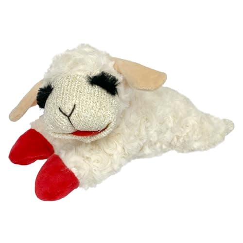 צעצוע פלאש לכלב — Multipet Lamb Chop Dog Plush Toy - Squeaky Toy for Small & Medium Dogs - Extra S