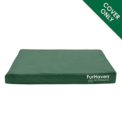 מיטה אורטופדית לכלב — Furhaven Replacement Dog Bed Cover Water-Resistant Indoor/Outdoor Logo Print Oxf