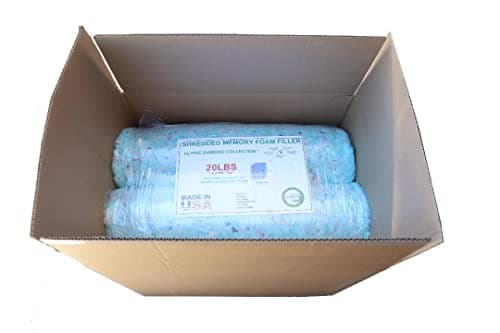 מיטה אורטופדית לכלב — 20 LBS of New Shredded Memory Foam Refill Filler Stuffing to Fill or Pouf Pillow