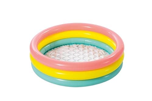 בריכה לכלב — Intex: Inflatable Baby Pool - Sunset Glow - 34"x10", 3 Color Rings, Outdoor & Ba