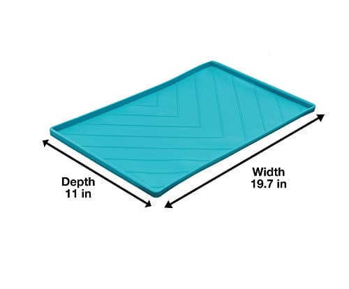 צעצוע חשיבה לכלב — Messy Mutts Silicone Non-Slip Dog Bowl Mat with Raised Edge and Two Sides Reinfo