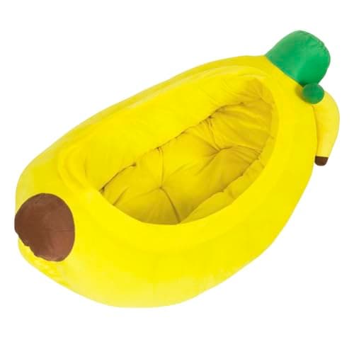 מיטה לכלב קטן — YML Banana Pet Bed - Cute Funny Fruit Bed with Removable Cushion for Dogs, Indoo