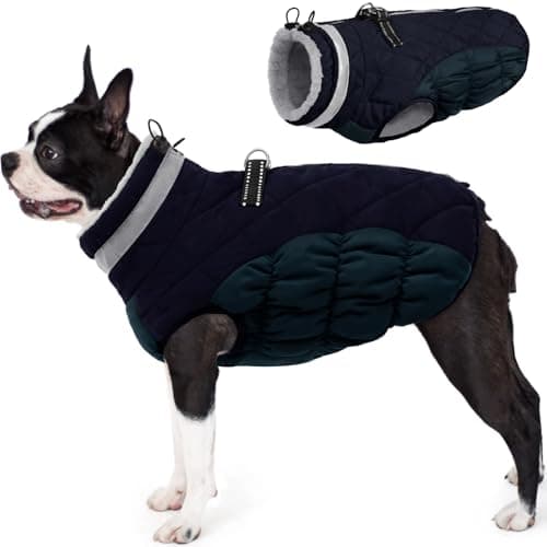 מעיל לכלב — AOFITEE Dog Coat, Warm Dog Jacket, Reflective Winter Coats for Medium Dogs, Turt