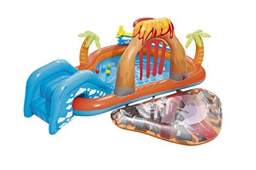 בריכה לכלב — Bestway Lava Inflatable Play Center | Includes Play Balls, Ball Ramp, Ring Toss 
