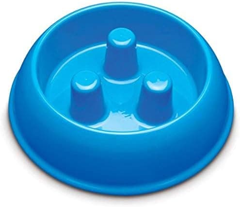 קערת האכלה לכלב — Brake-Fast Dog Food Slow Feed Bowl - Medium Blue