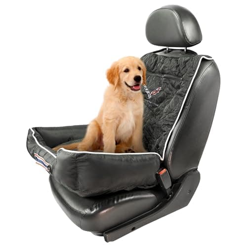 כיסוי רכב לכלב — Seat Armour - PetBed2GO for Corvette C7 in Black - Pet Bed Cushion & Car Seat Co