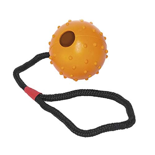 צעצוע חבל/כדור לכלב — Dog ball - ball round rope with GLORIA - 7 cm x 30 cm long - Ball flexible and t