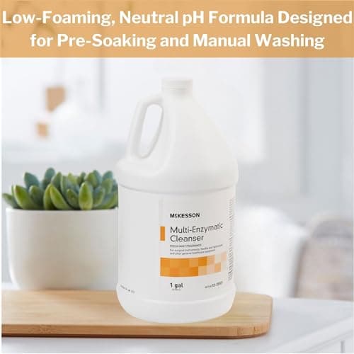 מוצר ניקיון לכלב — McKesson Multi-Enzymatic Cleanser for Surgical Instruments & General Healthcare 