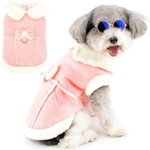 מעיל לכלב — Zunea Dog Winter Coats for Small Dogs Cats Shearing Fleece Dog Jacket Coat with 