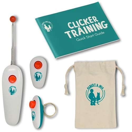 עזר אילוף לכלב — ALBERT & MIA Cat Clicker Training Kit + The Click Crusade Bundle (Cat Training C