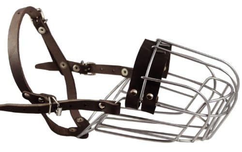 מחסום פה לכלב — Dogs My Love Metal Wire Basket Dog Muzzle German Shepherd Male. Circumference 14