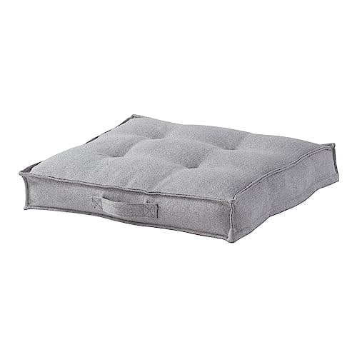 מיטה לכלב קטן — Happy Hounds Milo Square Tufted Pillow Dog Bed, Cement, Small (24" x 24"), 24.0"