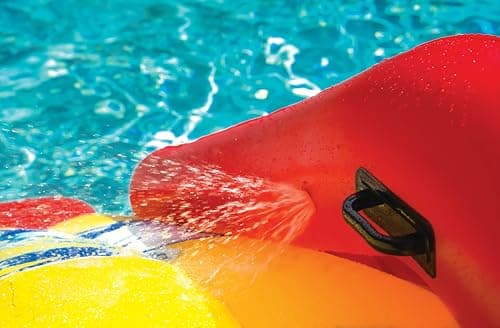 בריכה לכלב — WOW Sports Slide N Smile Pool Inflatable Water Slide with Sprinklers