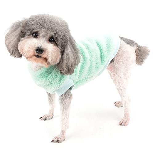 מעיל לכלב — Zunea Fleece Dog Sweater Coat Winter Warm Jacket Coat for Small Dogs Soft Fuzzy 