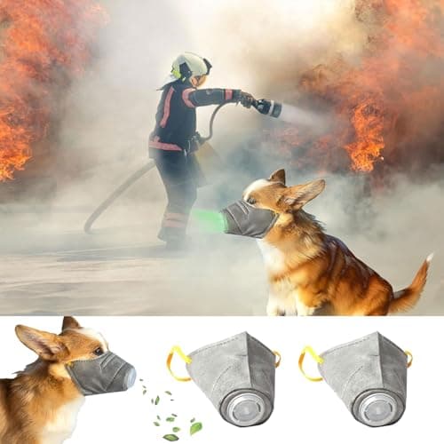 מחסום פה לכלב — Dog Mask, Reusable Breathable Dog Air Filter Mask, Adjustable Dog Gas Face Mask,
