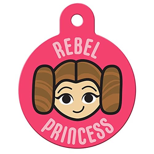 תג שם לכלב — GoTags Star Wars Rebel Princess Leia Dog Tags for Pets, Personalized Engraved Do