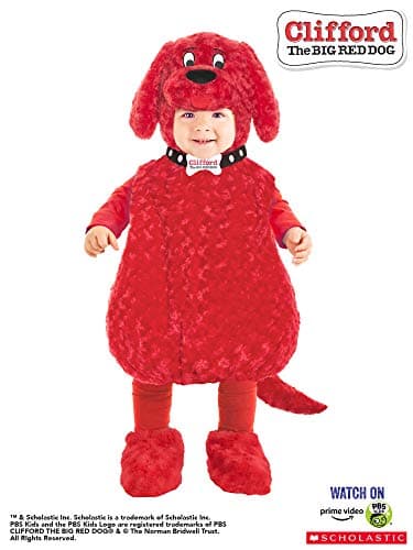 תחפושת לכלב — Underwraps Toddler's Clifford The Big Red Dog Costume Belly Babies