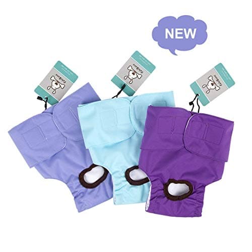 חיתול לכלב — CuteBone Small Dog Diapers Female Bundle | Floral Doggie Diapers & Classic Puppy