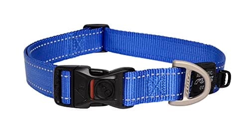 קולר לכלב — Reflective Dog Collar for Extra Large Dogs, Adjustable from 17-27 inches, Blue