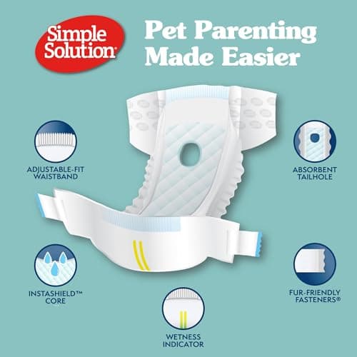 חיתול לכלב — Simple Solution Disposable Dog Diapers, Female Dog Diapers, Puppy Potty Training