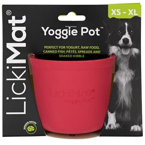 צעצוע חשיבה לכלב — LICKIMAT Yoggie Pot – Distraction, Fun and Enrichment. Long Lasting Rubber Licki