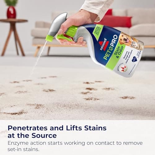 מוצר ניקיון לכלב — Bissell Pet Pro Stain and Odor Eliminator with Enzyme Action, 77X7F, 2 Count (Pa