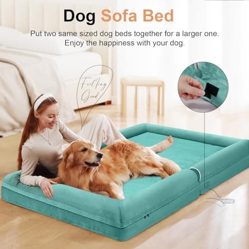 מיטה לכלב גדול — Large Dog Bed Orthopedic Washable: Beds Bolster XL Bed Big XLarge Dogs Egg Crate