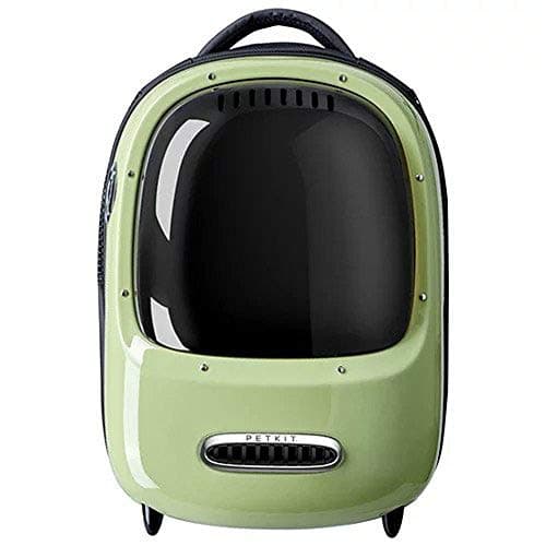 נשאית/תיק לכלב — PETKIT Breezy Pet Carrier Green Backpack for Cats and Small Dogs, Transparent Wa