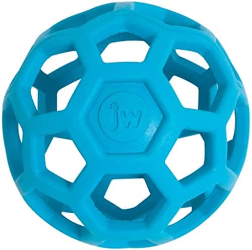 צעצוע חשיבה לכלב — JW Pet Hol-ee Roller Dog Toy Puzzle Ball, Natural Rubber, Small (3 Inch Diameter