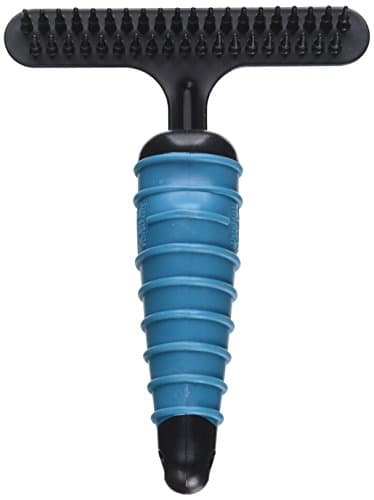 מברשת טיפוח לכלב — Master Grooming Tools Ergonomic Double-Row Undercoat Rakes — Efficient Tools for