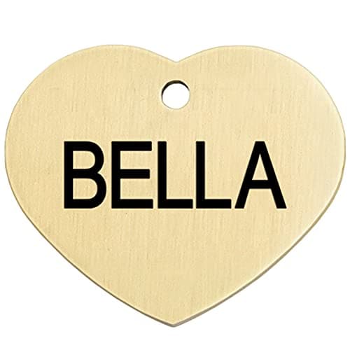 תג שם לכלב — GoTags Personalized Pet ID Tags, Solid Brass Dog Tags and Cat Tags, up to 6 Line