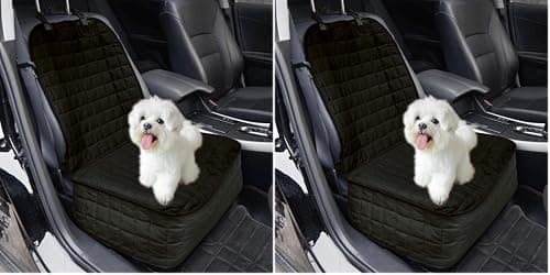 כיסוי רכב לכלב — Elegant Comfort Premium Pet Car Seat Cover for Front Seat, Luxury Microfiber Car