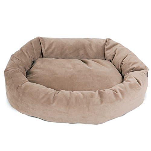 מיטה לכלב גדול — Majestic Pet Large Dog Bed for Big Dogs, Washable Orthopedic Donut Cuddle Bed wi