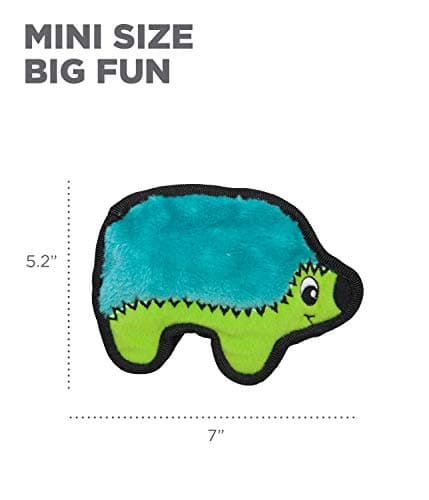 צעצוע פלאש לכלב — Outward Hound Invincibles Mini Plush Dog Toy 4-Pack, Duck-Owl-Hedgehog-Dog, XS