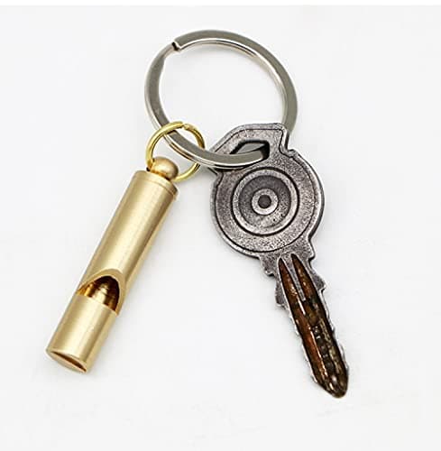 עזר אילוף לכלב — Brass Metal Emergency Whistles - 2 pcs Adults/Kids Outdoor Loud Sound SOS Surviv