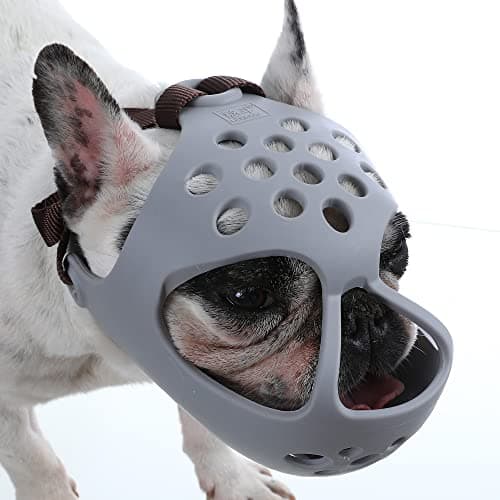 מחסום פה לכלב — YUHOME Dog Muzzle for Short Snout Dogs Breathable Holes