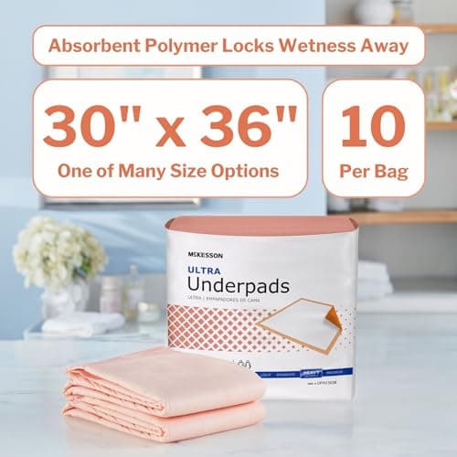 פד לכלב — McKesson Disposable Underpads 30" x 36", 100 Count – Heavy Absorbency Chux Pads 