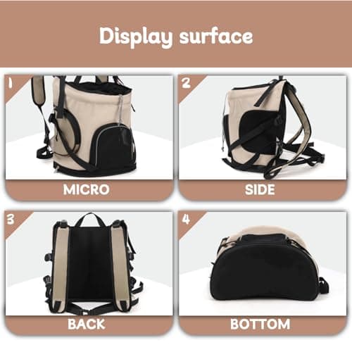 נשאית/תיק לכלב — Pet Backpack Featuring Breathable Mesh for Small Dog and Kitty Cat 20 Lbs Load-B