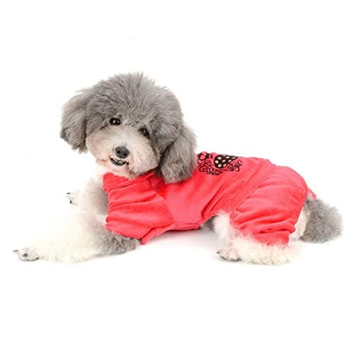 בגדים לכלב — Ranphy Dog Pajamas Warm Velvet Pet Hoodie Clothes Puppy Jumpsuit Pjs Cute Jacket