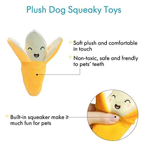 צעצוע פלאש לכלב — 12 Squeaky Dog Toys for Small Dogs Plush Dog Squeaky Toys Cute Puppy Pet Dog Toy
