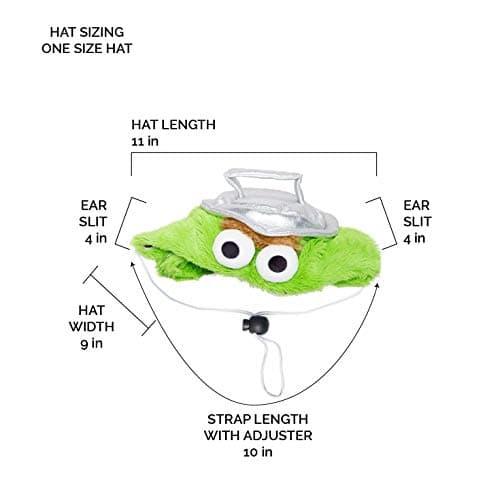 תחפושת לכלב — Pet Krewe Large Oscar The Grouch Dog Costume - Fits Small, Medium, Large and Ext